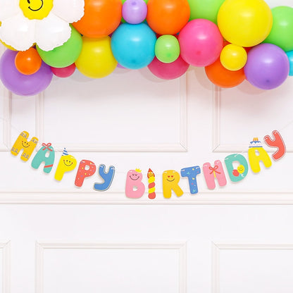 HAPPY BIRTHDAY FLAG BANNER