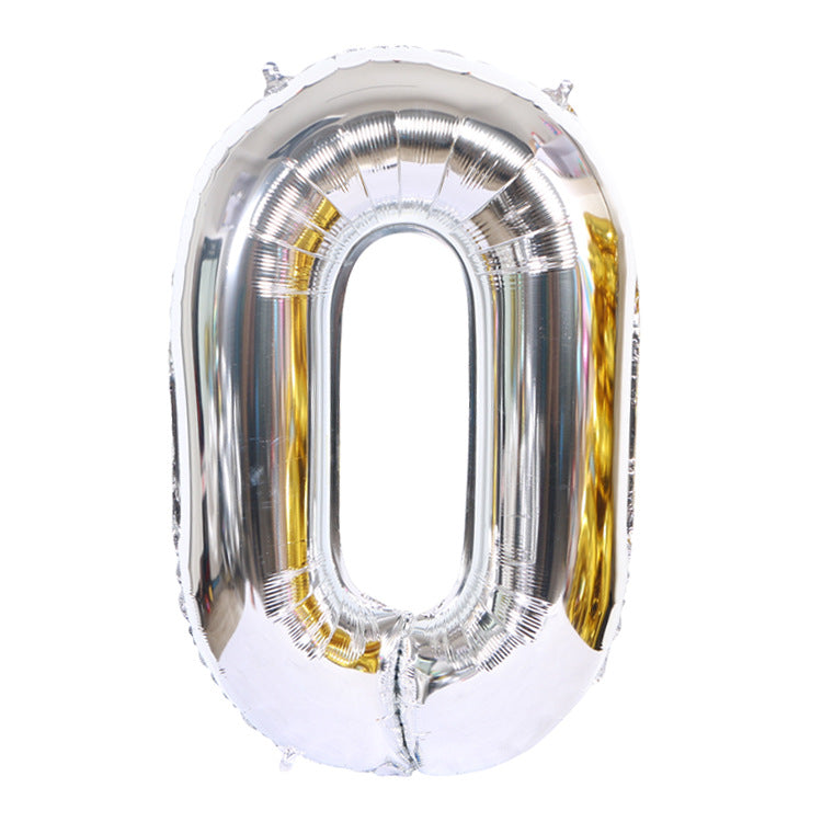 16" Silver Number 0 NUMBER 16" - 40cm soleystudio 490