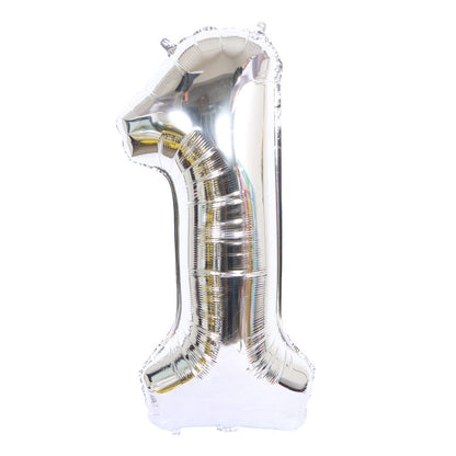 40cm Silver Number 0-9