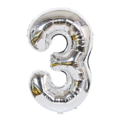40cm Silver Number 0-9