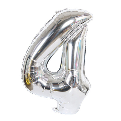 40cm Silver Number 0-9