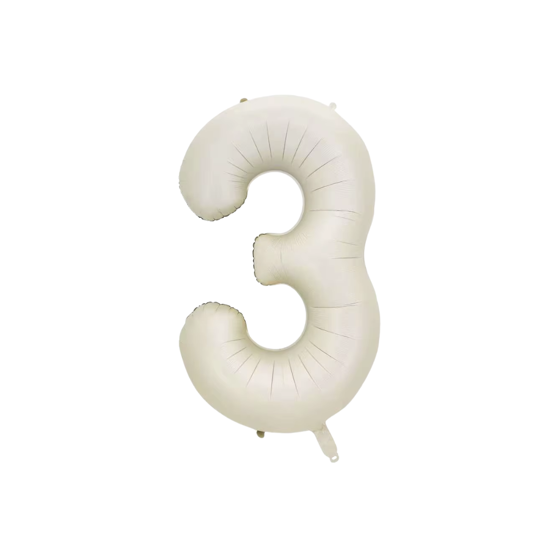 66cm Cream White Number 0 - 9