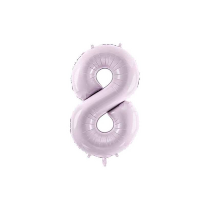 71 cm Pastel Purple Number Foil Balloon