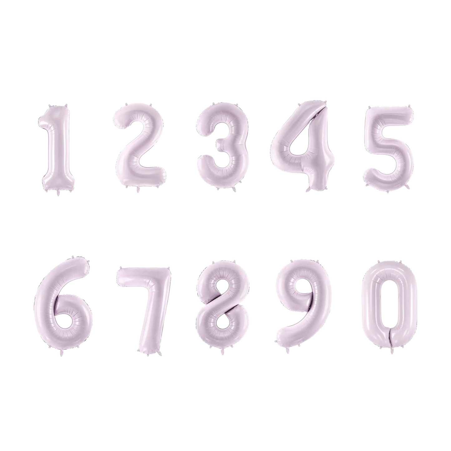71 cm Pastel Purple Number Foil Balloon
