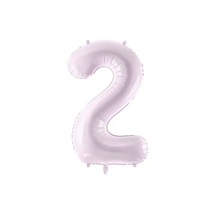 71 cm Pastel Purple Number Foil Balloon