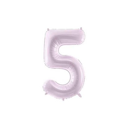 71 cm Pastel Purple Number Foil Balloon