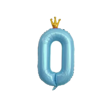 100cm Crown Blue Number 0-9