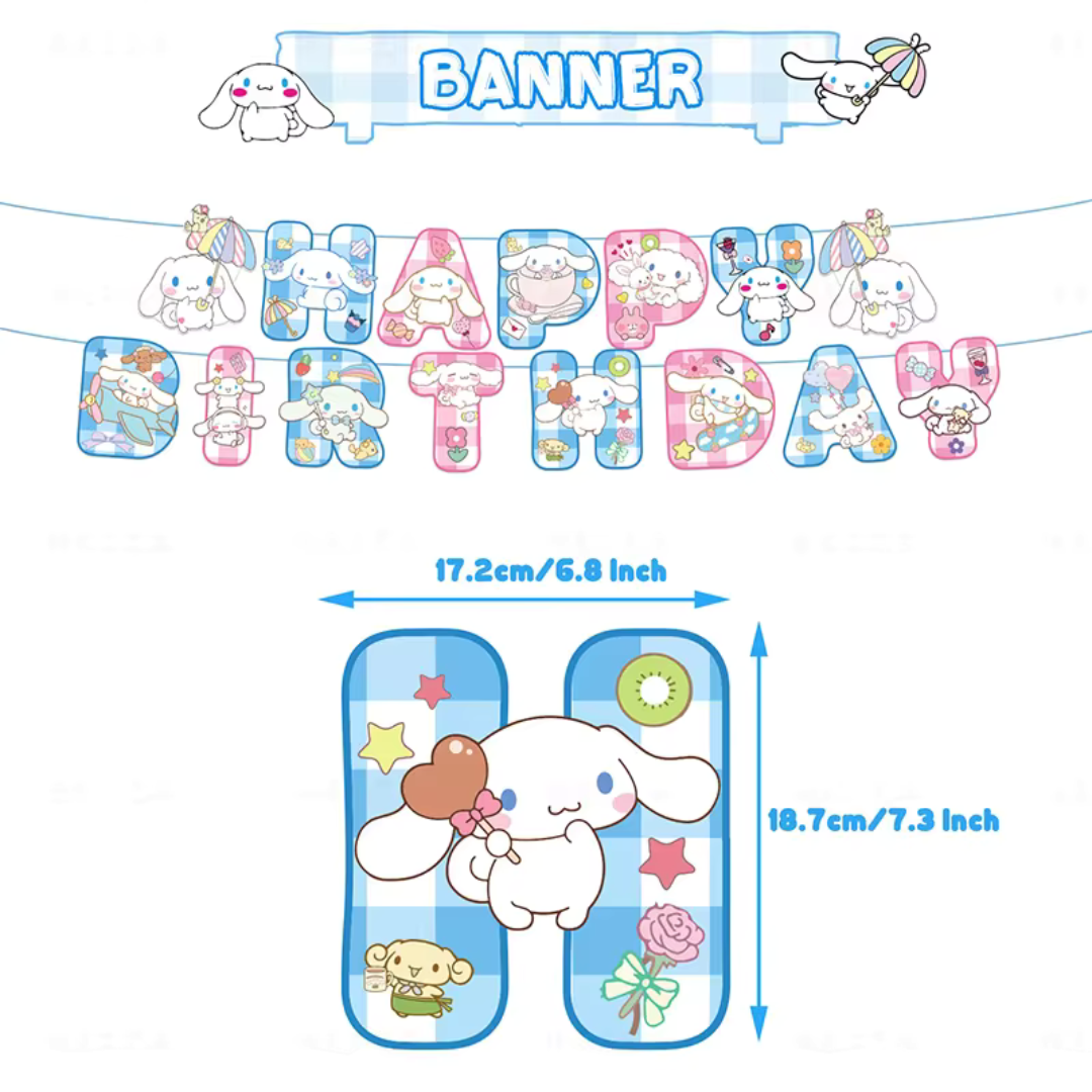 HAPPY BIRTHDAY FLAG BANNER