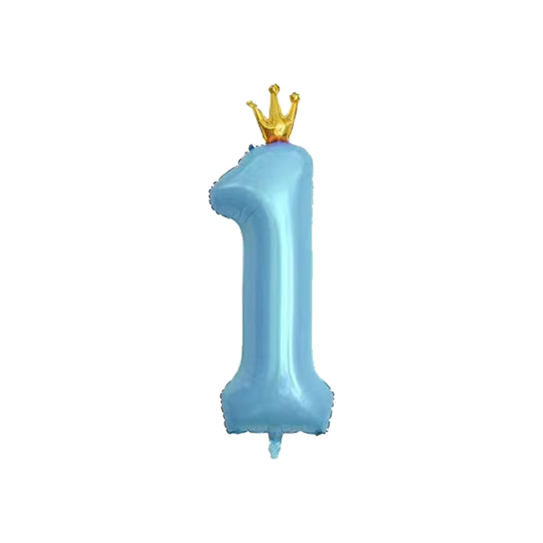100cm Crown Blue Number 0-9