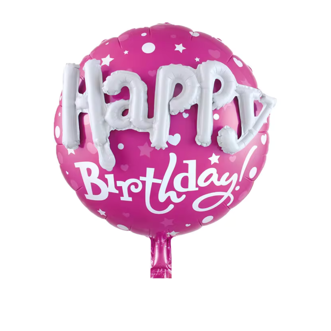 3D HAPPY BIRTHDAY ROUND SHAPE