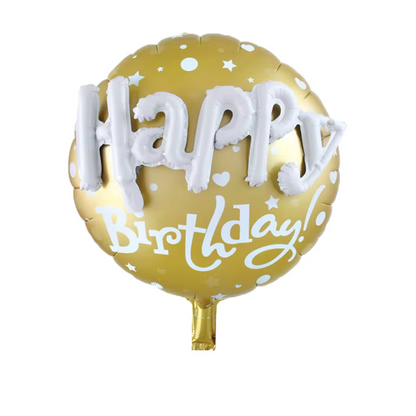 3D HAPPY BIRTHDAY ROUND SHAPE
