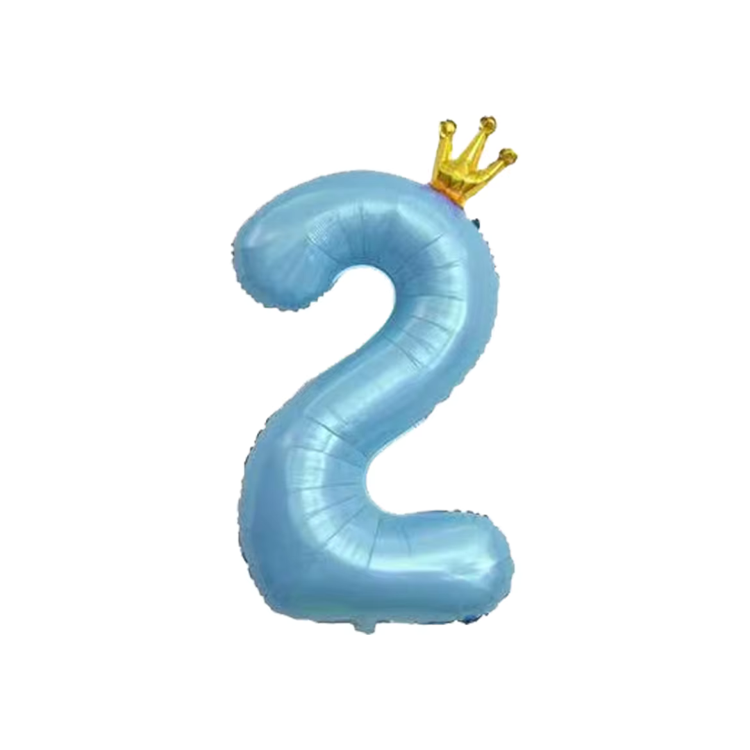 100cm Crown Blue Number 0-9