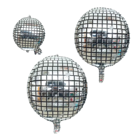4D METALLIC DISCO FOIL BALLOONS