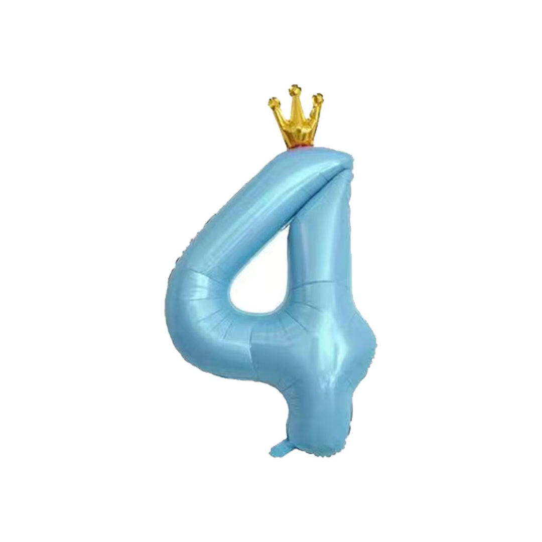 100cm Crown Blue Number 0-9