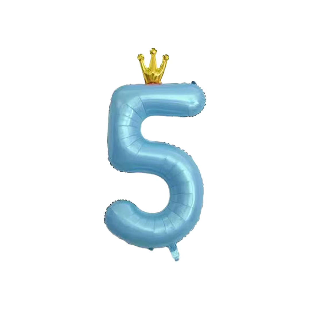 100cm Crown Blue Number 0-9