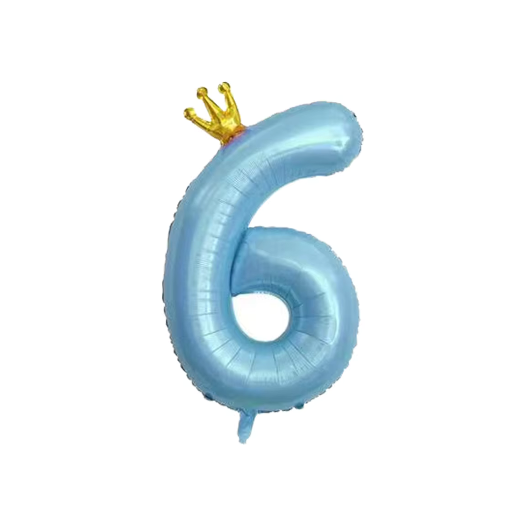 100cm Crown Blue Number 0-9