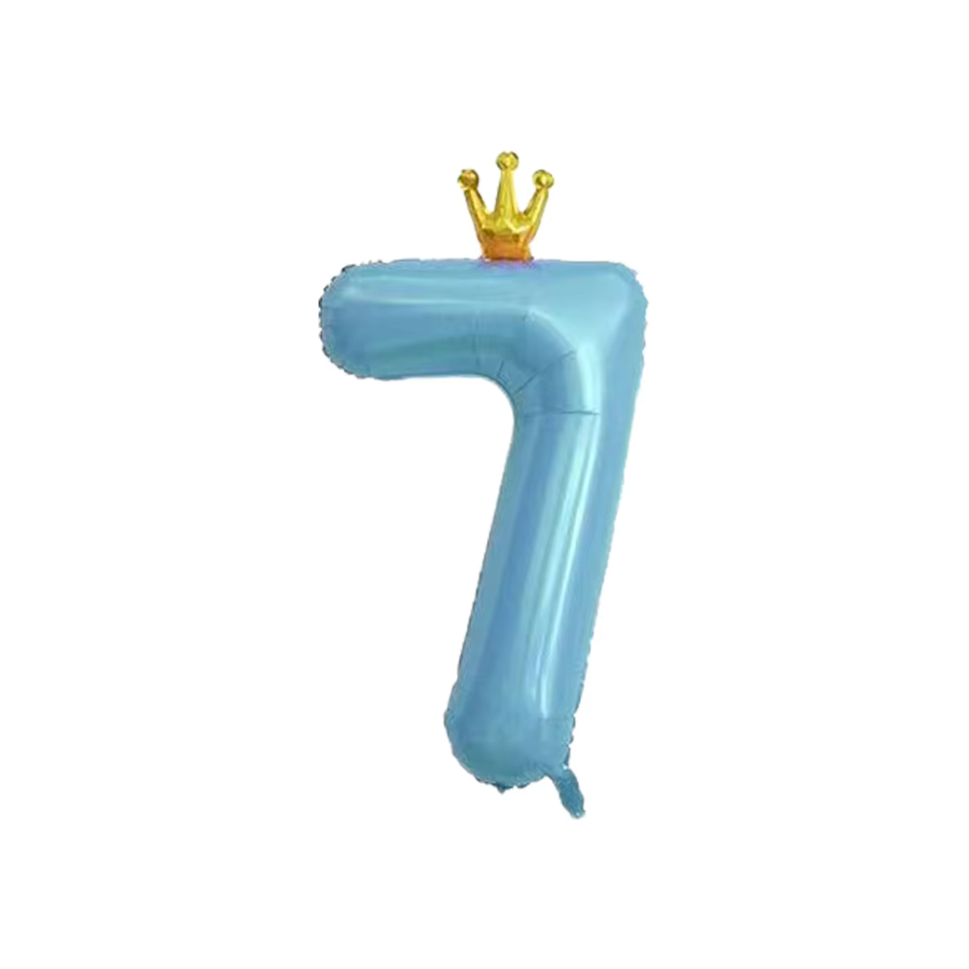 100cm Crown Blue Number 0-9