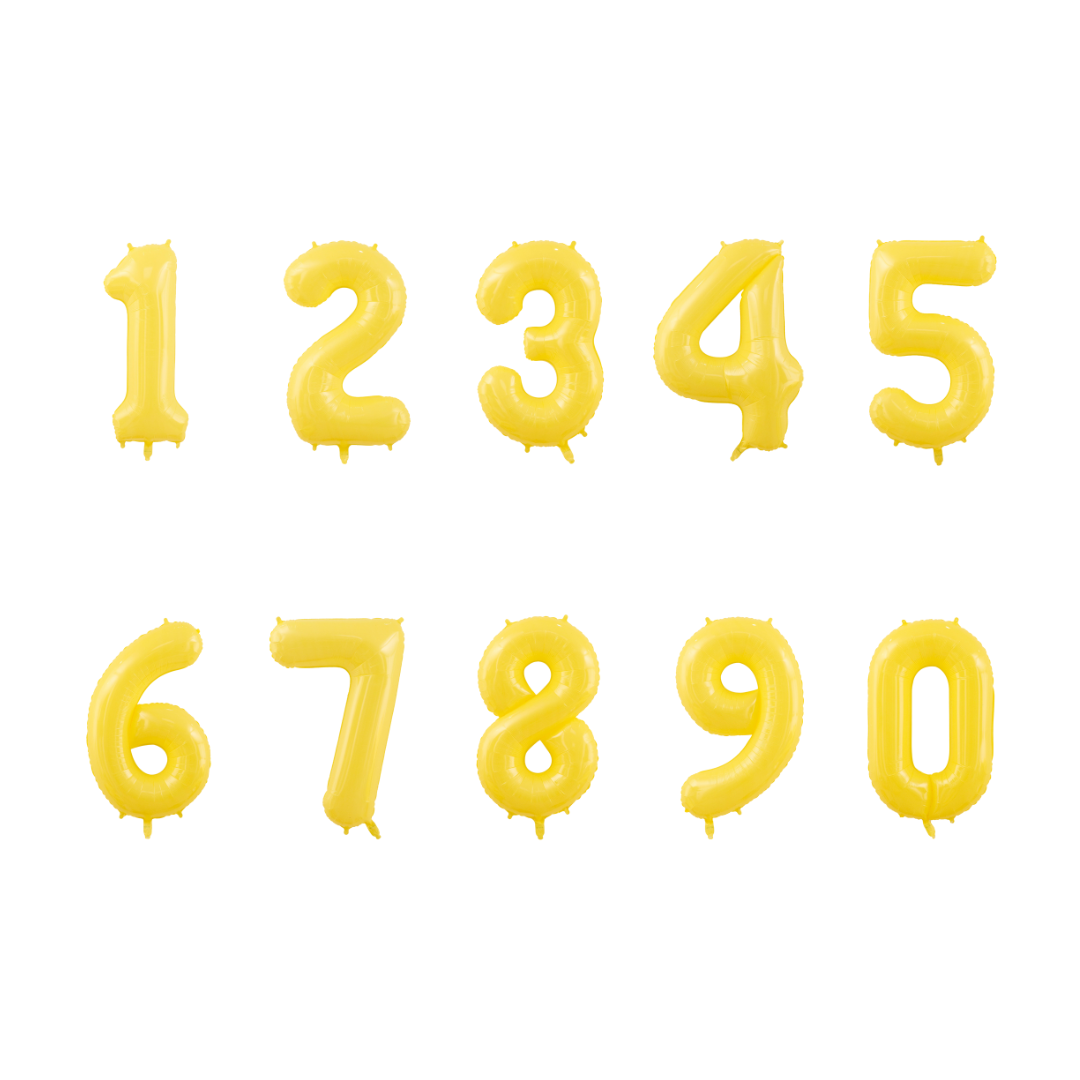 100cm Yellow Number 0-9.