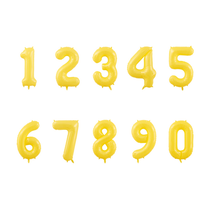 100cm Yellow Number 0-9.