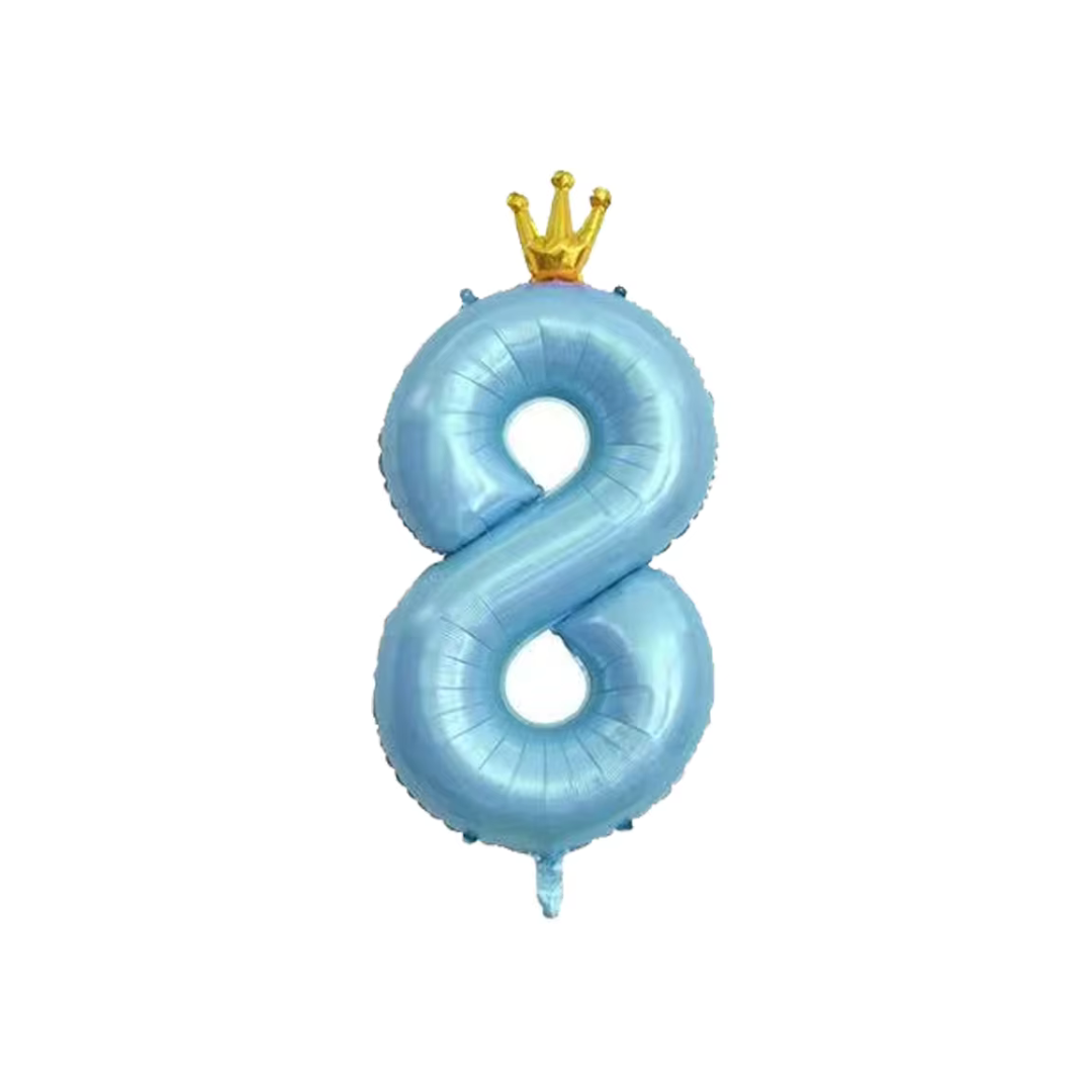 100cm Crown Blue Number 0-9