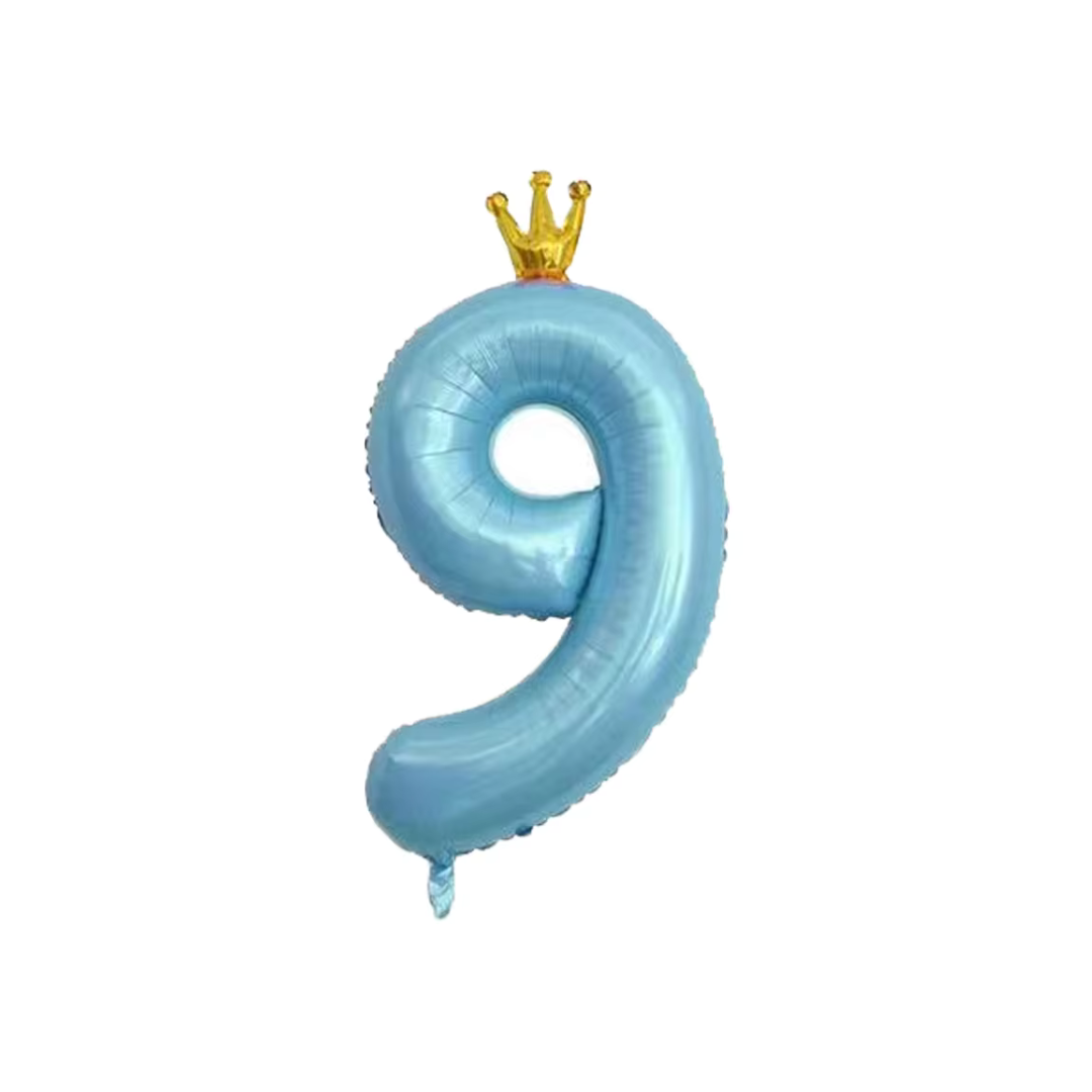 100cm Crown Blue Number 0-9