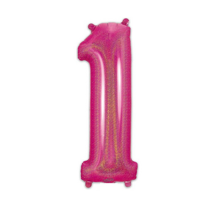 86cm Holographic Pink Number 0-9