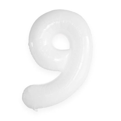 40cm White Number 0-9