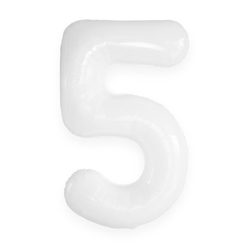 66cm White Number 0-9