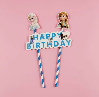 Frozen Princess Cake Topper - Happy Birthday