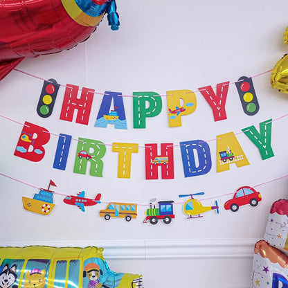 HAPPY BIRTHDAY FLAG BANNER