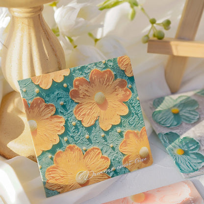Simple creative oil painting greeting cards