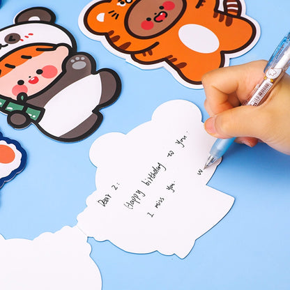 Cartoon blank greeting card